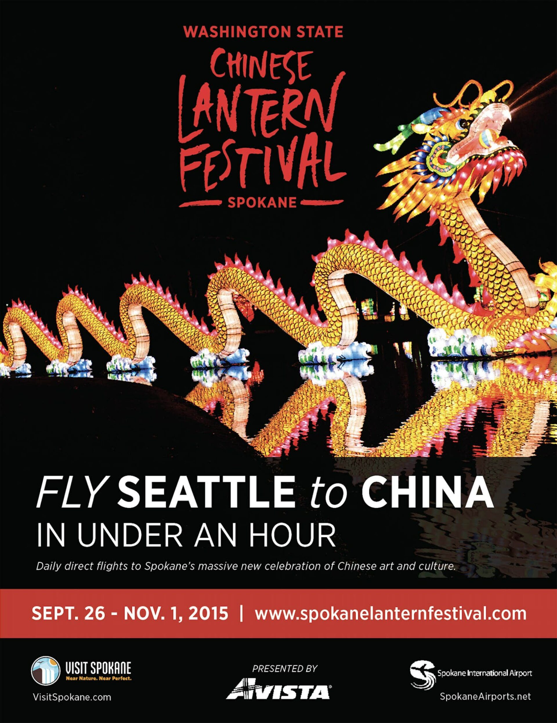 Chinese Lantern Festival Alaska Magazine Ad Treatment Creative Work