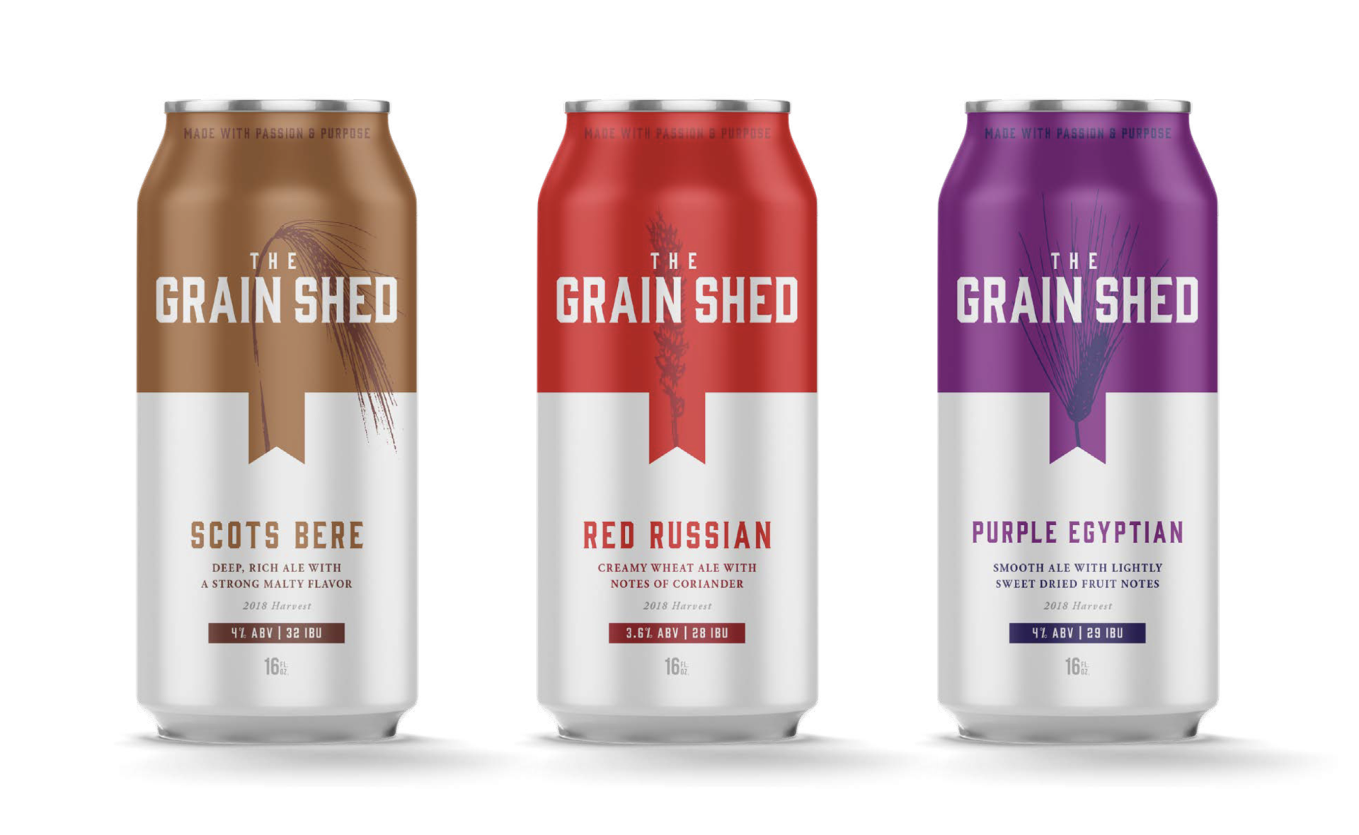 Grain Shed Beer Can Designs