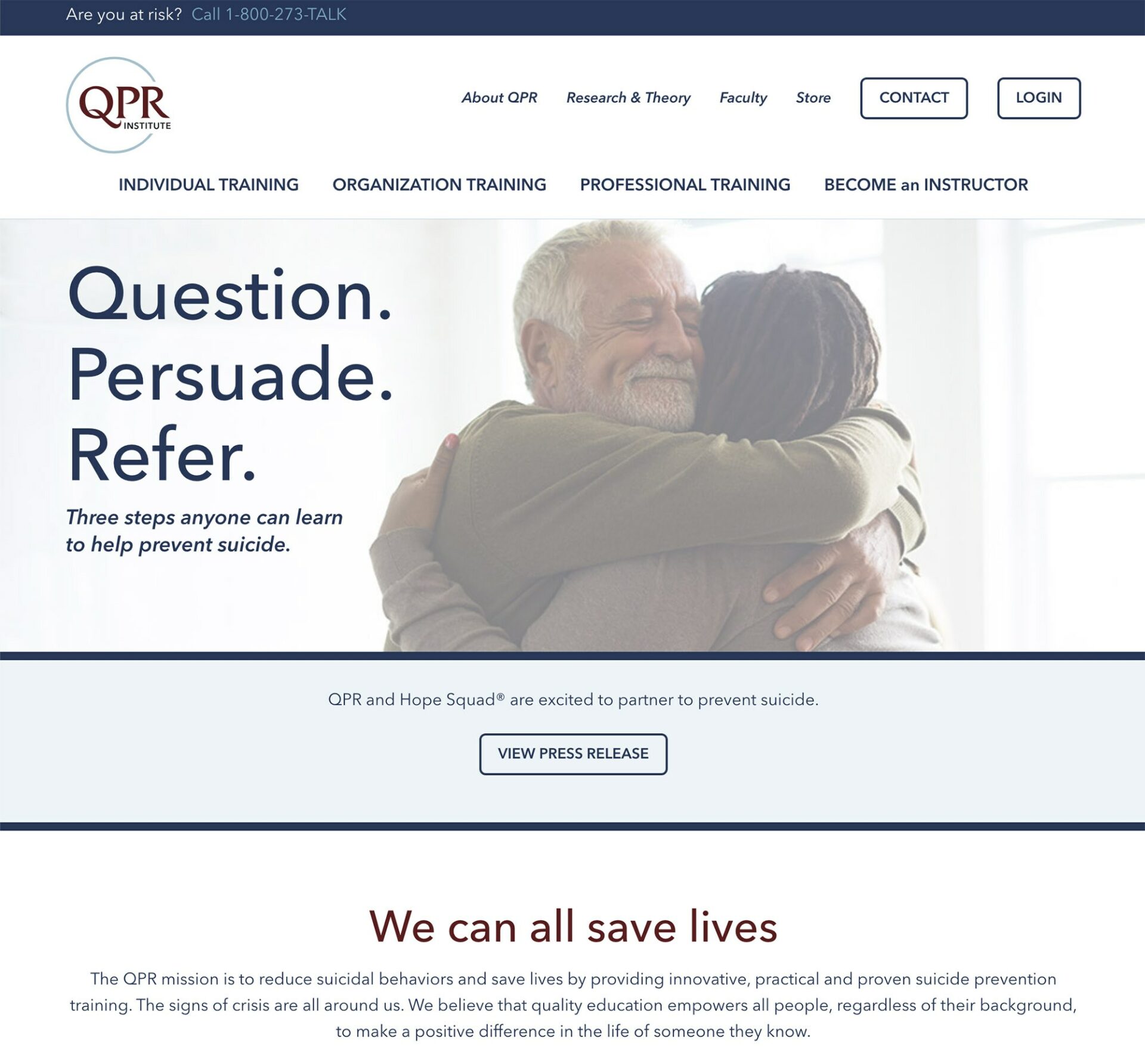 Qpr Website Homepage Treatment Creative Work